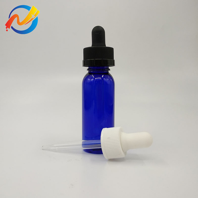 15ml Özel Logo Plastik Damla Şişeleri Yumuşak Yüzey Şeffaf Siyah Özel