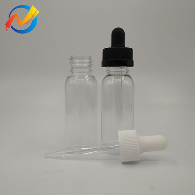 15ml Özel Logo Plastik Damla Şişeleri Yumuşak Yüzey Şeffaf Siyah Özel
