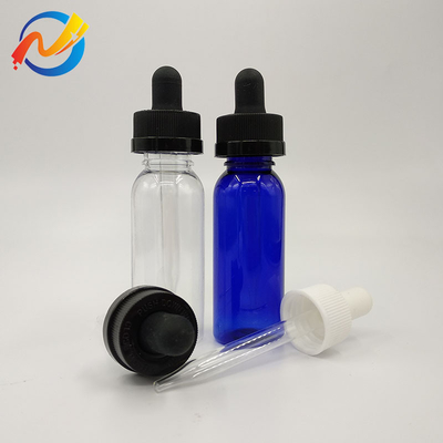 15ml Özel Logo Plastik Damla Şişeleri Yumuşak Yüzey Şeffaf Siyah Özel