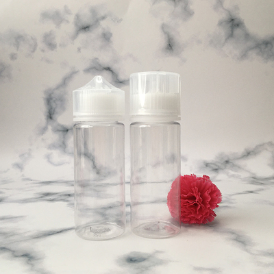 E Sıvı Yuvarlak PET Şişesi Çeşit Paketi Çocuklara karşı Koruyucu Boynuz Şeffaf 10ml - 100ml Boyut