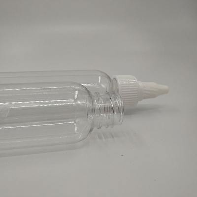 Özel mühürleme tipi Özel etiket paneli ile plastik vida üst şişeler