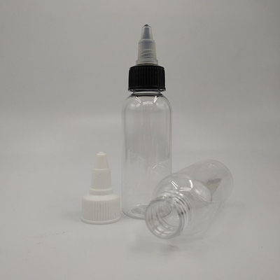 Özel mühürleme tipi Özel etiket paneli ile plastik vida üst şişeler