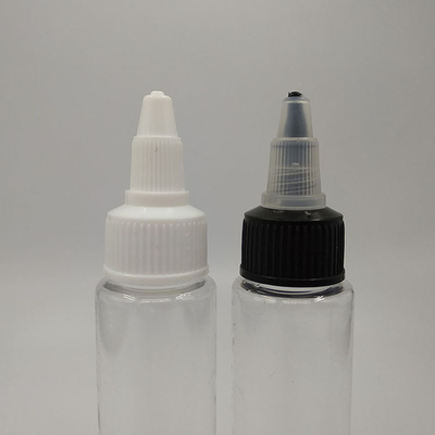 Özel etiket panelleri ile 15ml özel mühürleme tipi plastik vida üst şişeler