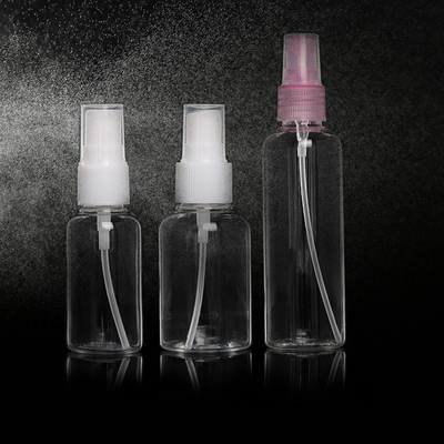 Yüksek Kapasite 100ml 120ml 150ml 200ml 250ml 500ml Açık Beyaz Amber Mavi PET Plastik Kozmetik Paketleme Sprey Şişesi