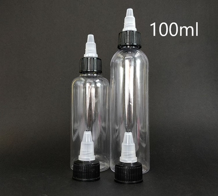 15ml-100ml'lik açık plastik vida üst şişeler