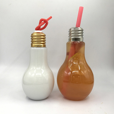 Sızdırmaz Plastik Süt Çay Şişeleri Kapak Üzerinde vida ile 500ml Kapasite Kare Yuvarlak Şekil 0.5kg Ağırlık Yaka