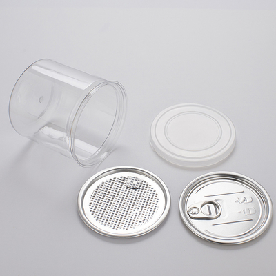 Farklı kapasitelerde alüminyum folyo mühürleme ile özelleştirilebilir logo plastik kavanoz kapları