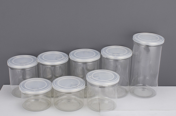 Alüminyum kapağı ve basınç duyarlı mühürleme teknolojisi ile özel logo plastik kavanoz konteynerleri