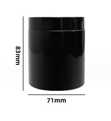 Sıcak Satış 30ml 50ml 100ml 120ml 150ml Kapaklı Mat Kara Orman Plastik Kavanozlar