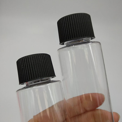 Etiket panelini özelleştirme ile sıvı vidalı plastik şişeler