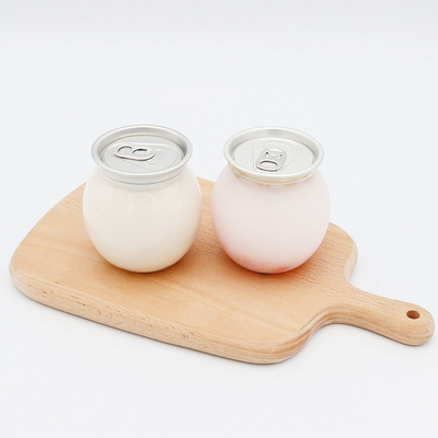 Sızıntı geçirmez yalıtımlı plastik süt çay şişeleri kare yuvarlak açık vida kapak 120ml 250ml 350ml 500ml