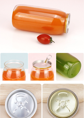 Sızıntı geçirmez yalıtımlı plastik süt çay şişeleri kare yuvarlak açık vida kapak 120ml 250ml 350ml 500ml