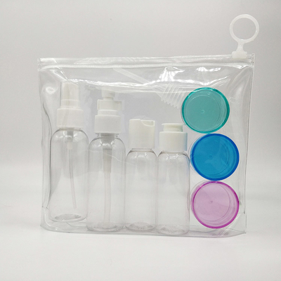 Özel ekran baskı ve UV elektroplastralı kapağı olan çevre dostu plastik losyon şişeleri