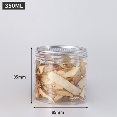 Çamur ve baharatlar için kapağı olan açık yuvarlak plastik kavanozlar (2oz-8oz)