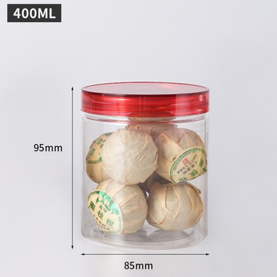 Çamur ve baharatlar için kapağı olan açık yuvarlak plastik kavanozlar (2oz-8oz)