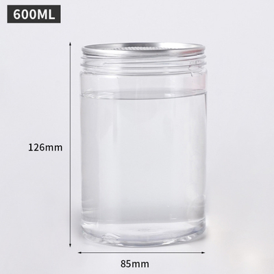 Çamur ve baharatlar için kapağı olan açık yuvarlak plastik kavanozlar (2oz-8oz)