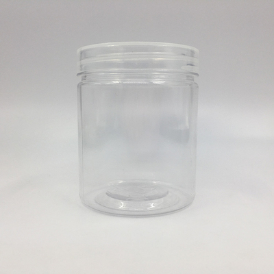Baskılı logo ve kapağı seçenekleri ile özelleştirilebilir plastik kavanoz konteynerleri