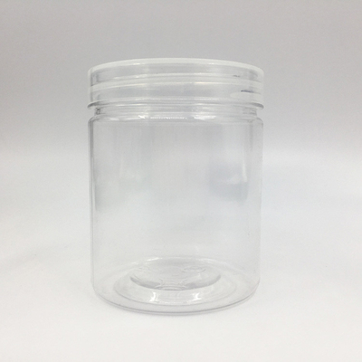 Baskılı logo ve kapağı seçenekleri ile özelleştirilebilir plastik kavanoz konteynerleri
