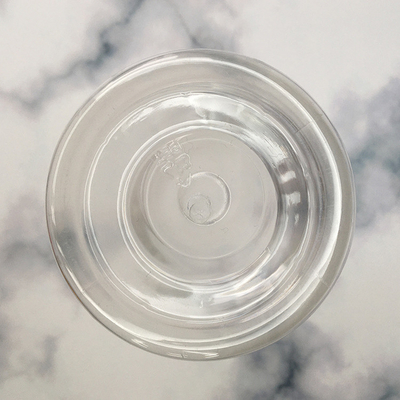 Toptan geniş ağız 1 oz 4 oz 8 oz kehribar kapaklı şeffaf plastik kavanozlar