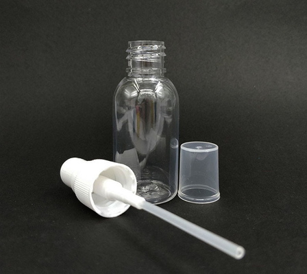 Ev Temizliği İçin Şeffaf Yuvarlak PET Plastik Sprey Şişeleri