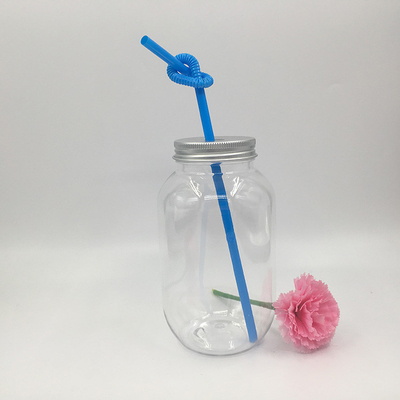 Çift Duvarlı Açık Plastik Süt Çay Şişesi
