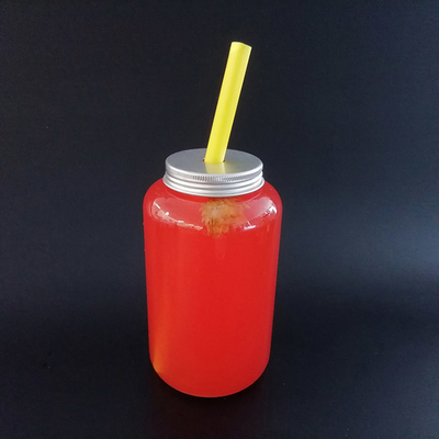 Sızıntıya karşı kare süt çayı şişeleri kapaklarda vida ve ergonomik kolu ile