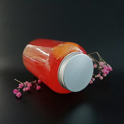 Sızıntıya karşı kare süt çayı şişeleri kapaklarda vida ve ergonomik kolu ile