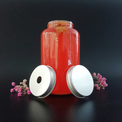 Sızıntıya karşı kare süt çayı şişeleri kapaklarda vida ve ergonomik kolu ile