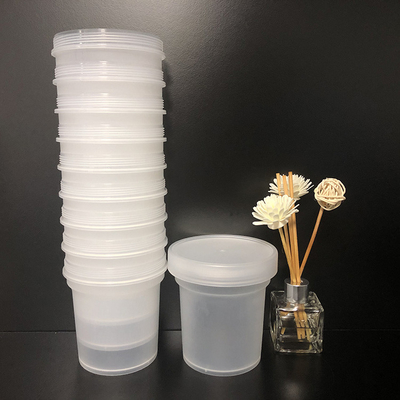 Kapak ve sapıdaki vida ile kare 0,5 kg kabarcık çay kavanozları