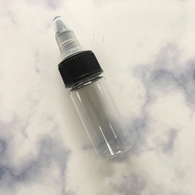 100 ml çocuk geçirmez kapağı olan şeffaf damlatıcı şişeler