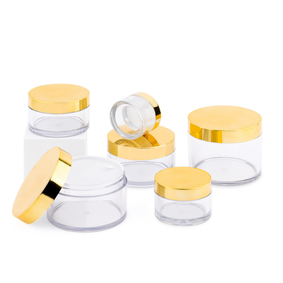 10ml-150ml Basınç Duyarlı Paketiyle Açık Plastik Yuvarlak Krem Kavanozu