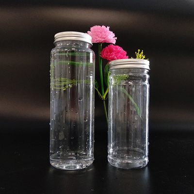 Tekrar kullanılabilir 1000ml Sızıntıya Karşı Keskin Plastik Boba Çay Şişesi Kapaklı vida ile