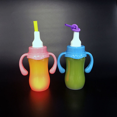 Sızdırmaz ve yalıtımlı renkli plastik süt çayı şişesi