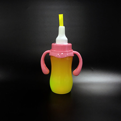 Sızdırmaz ve yalıtımlı renkli plastik süt çayı şişesi