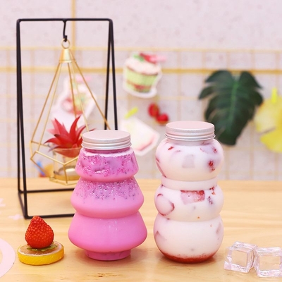 Sızdırmaz plastik süt çayı kavanozları