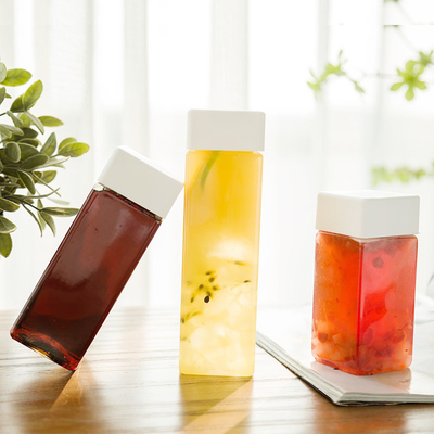 Kristal Açık 500ml BPA Özgür İzole Plastik Süt Çay Şişesi