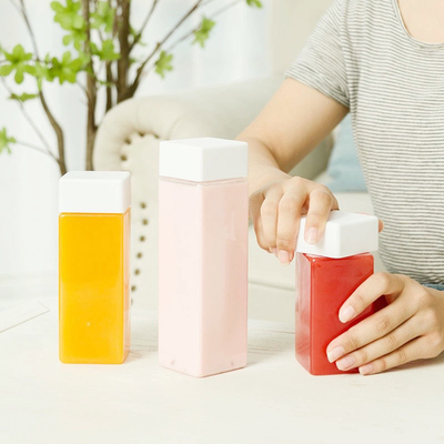 Kristal Açık 500ml BPA Özgür İzole Plastik Süt Çay Şişesi