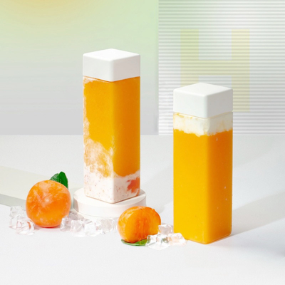 Kristal Açık 500ml BPA Özgür İzole Plastik Süt Çay Şişesi