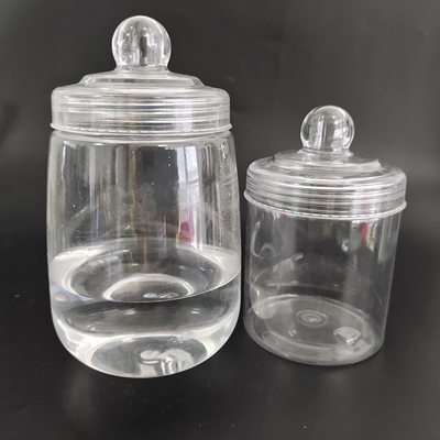 Kişiselleştirilebilir logolu açık plastik kavanozlar