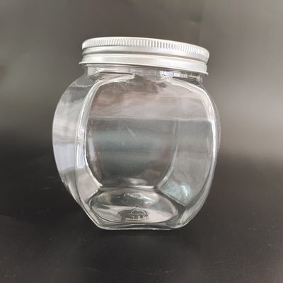 8 oz Alüminyum folyo ve gıda depolama için özel etiketli dayanıklı plastik kavanozlar