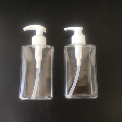 PET plastik pembe pompa dağıtıcı şişe ipek tarama baskı vida kapağı ile 24 mm kalibreli