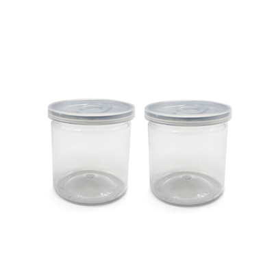 8 oz özelleştirilebilir plastik şeffaf depolama ve ambalaj kavanozları