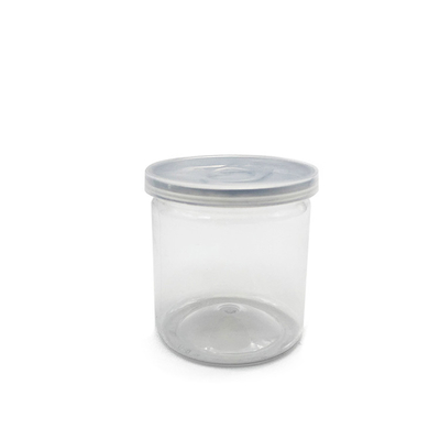 8 oz özelleştirilebilir plastik şeffaf depolama ve ambalaj kavanozları