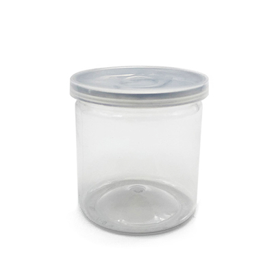 8 oz özelleştirilebilir plastik şeffaf depolama ve ambalaj kavanozları