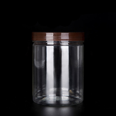8 oz, ambalaj için şeffaf plastik kavanoz kapları
