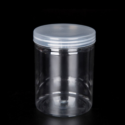 8 oz, ambalaj için şeffaf plastik kavanoz kapları