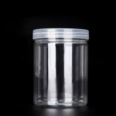 8 oz, ambalaj için şeffaf plastik kavanoz kapları