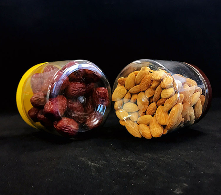 Basınç Duyarlı Kapaklı Şeffaf Yuvarlak Alt Plastik Kavanozlar (3oz-8oz)
