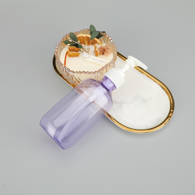 24 mm Kalibre Yuvarlak PET Pompa Şişesi Ekran Baskı/Pinki Renkli Sıcak Baskı