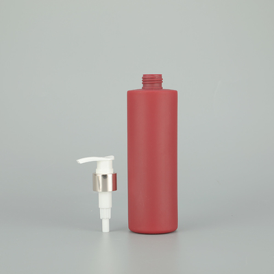 Pembe / Özelleştirilebilir 47mm Yuvarlak vida Kapak İpek tarama Baskı PET Pompa Şişe Kozmetik için